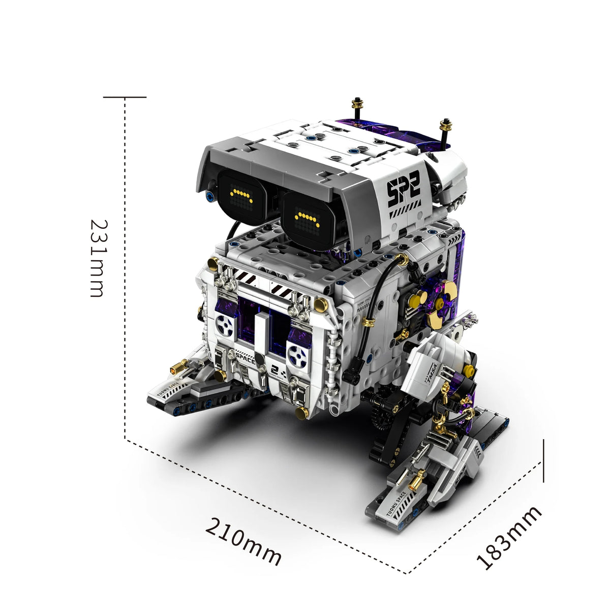 DIY Assembly Bipedal Robot Building Blocks STEM Toys Programmable Remote Control Model Gift Kids Boys Girls Top Set Best
