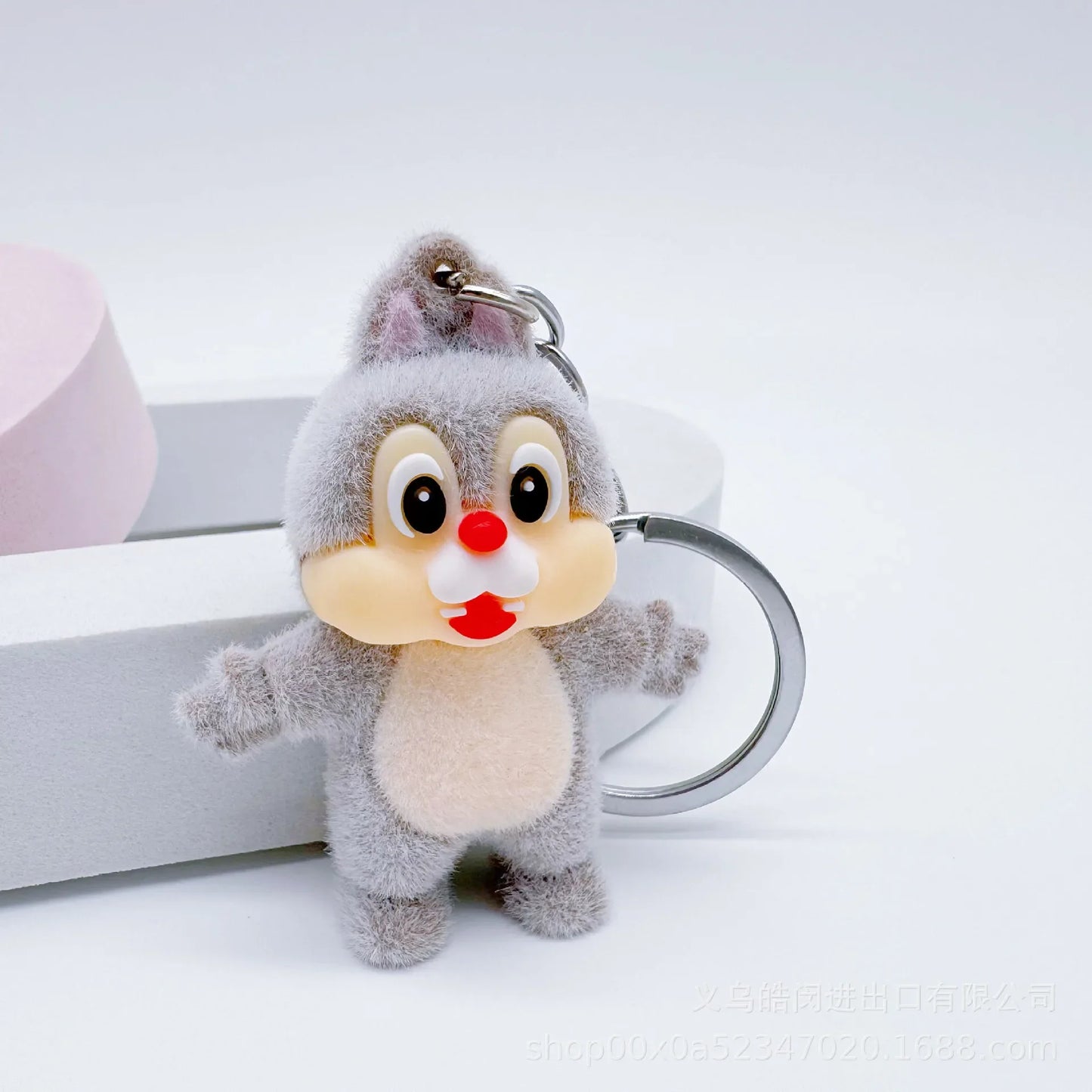 New Disney Cartoon Flock Doll Donald Duck Keychain Mickey & Minnie Kid Toy Cute Bag Decorate Christmas Party smal gifts
