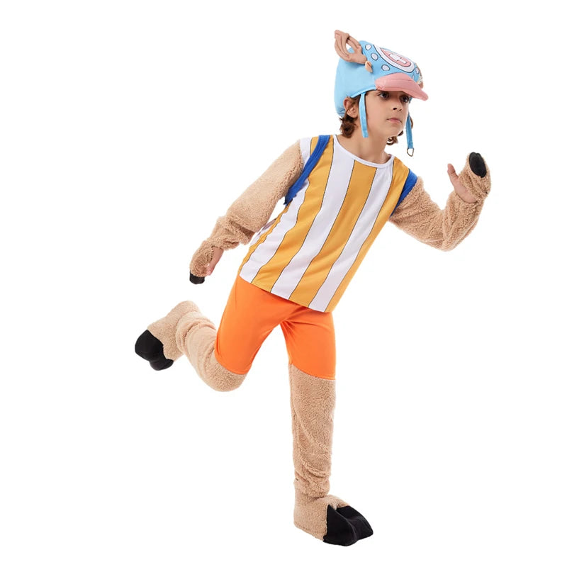 Green Pirate Hunter Roronoa Zoro Outfit Boy Straw Hat Pirates Captain Luffy Cosplay Kids Tony Tony Chopper Halloween Costume