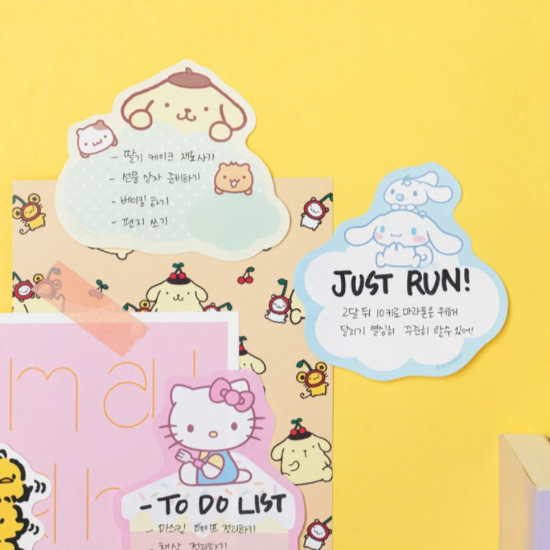 Trendy Sound Sanrio kawaii stationery Double-layer post-it notes hello kitty office notes sticky sticky notes korean kuromi