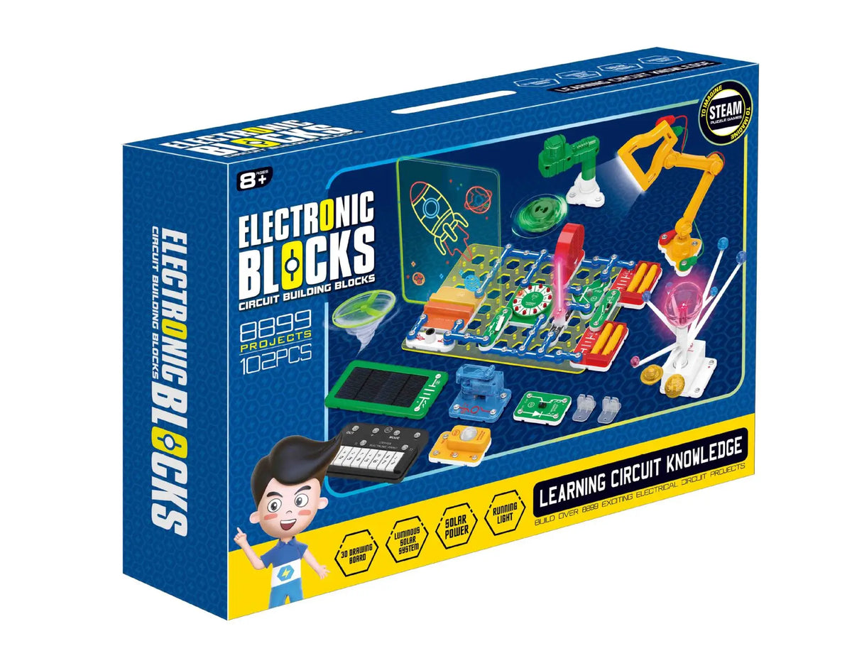 Boys STEM Building Blocks Set Electronic Science Physics Technology Experimental Model Educational Toy Birthday Gift for Childre