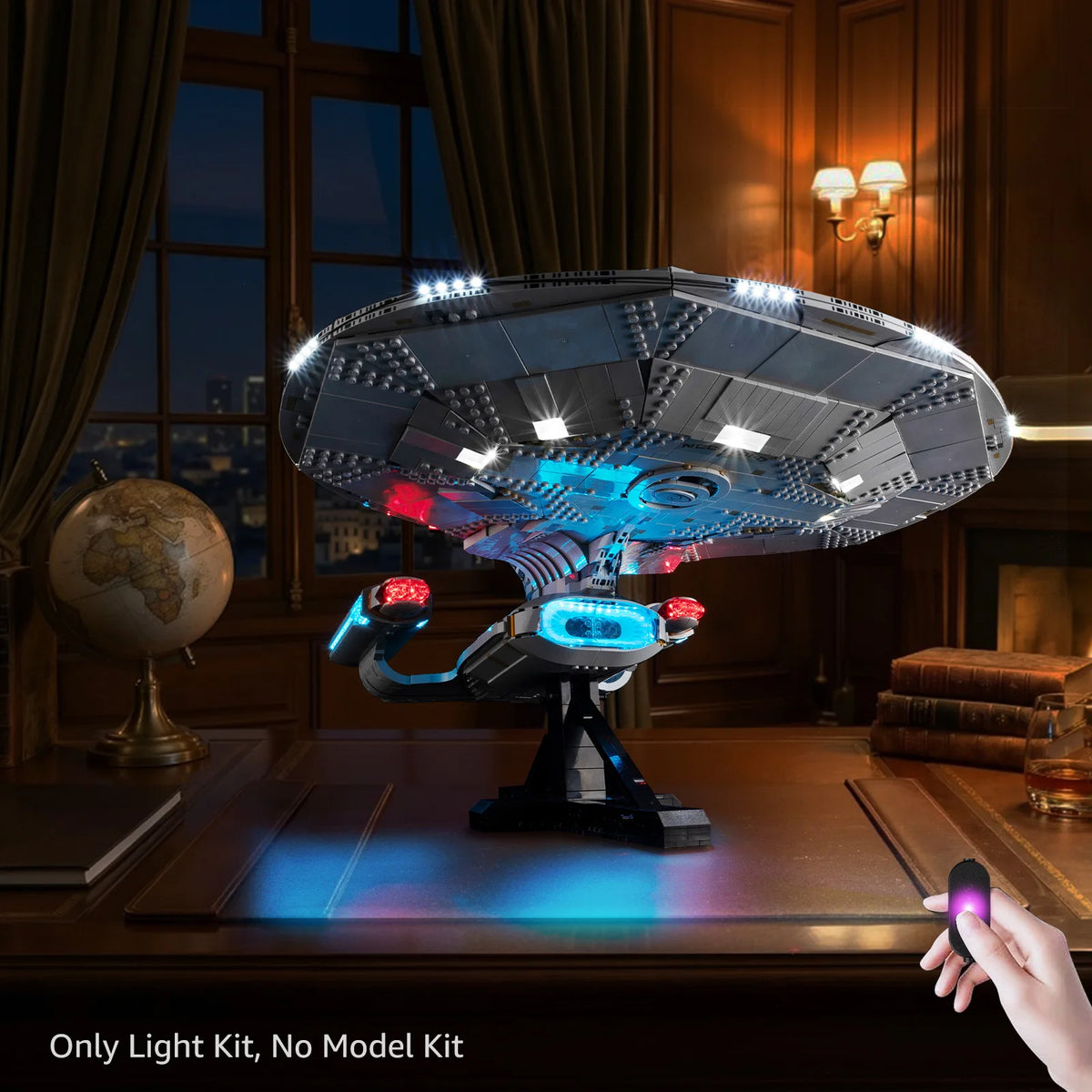 LED Light Kit Suitable for Star Trek: U.S.S. Enterprise NCC-1701-D 10356 Building Blocks Not Include Lego Building