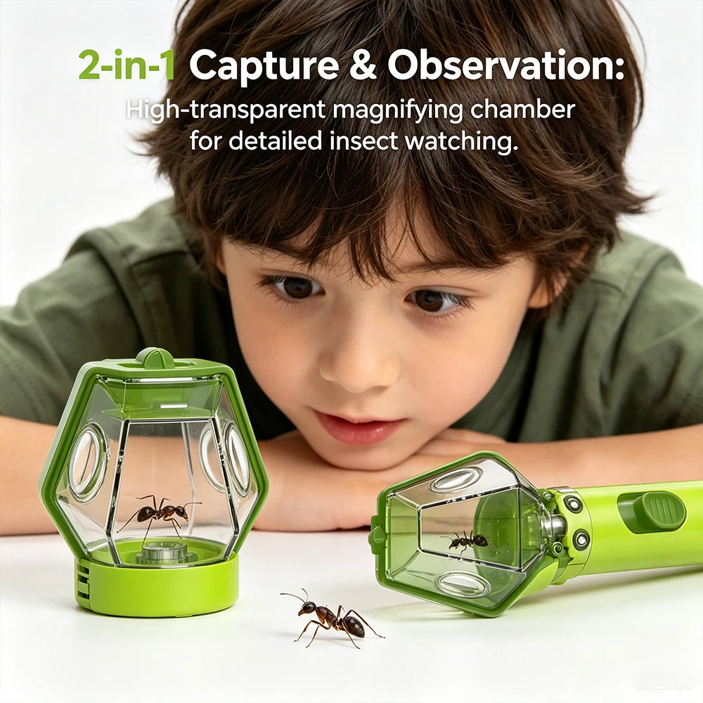 Children STEM Bug Catcher Viewer Box Outdoor Insect Exploring Educational Interactive Toy