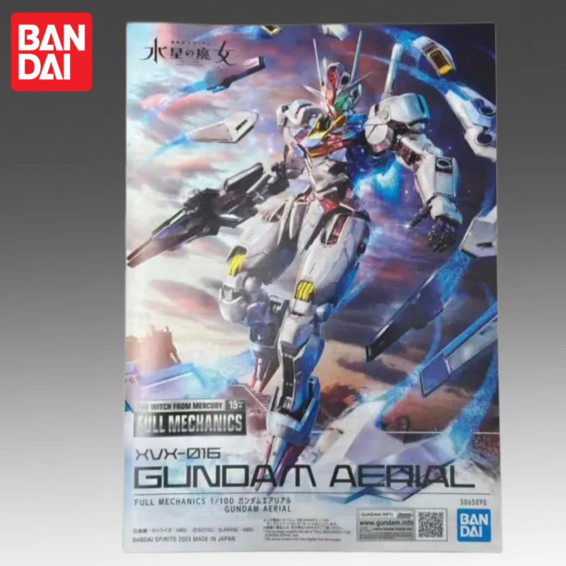In Stock Bandai Original Full Mechanics 1/100 Full Mechanics-gundam Gundam Aerial Action Figure Model Doll Brand New Boxed Anime