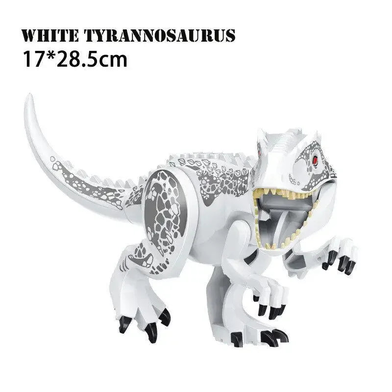 Jurassic World Brutal Raptor Building Blocks Dinosaur Model Tyrannosaurus Indominus T-Rex Assemble Educational Toy For Kids Gift