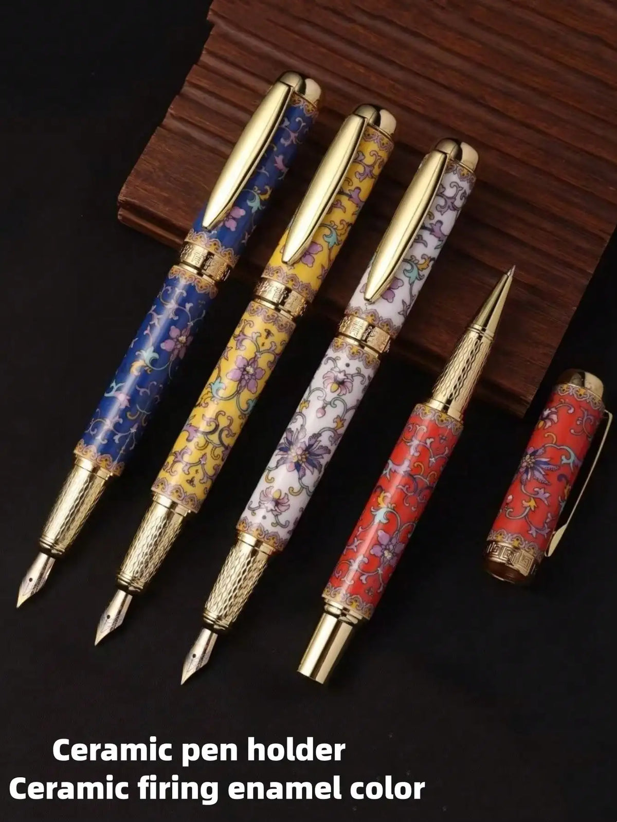 Ceramic Fountain Pen – 0.5mm Nib with Built-In Converter, 10 Colors