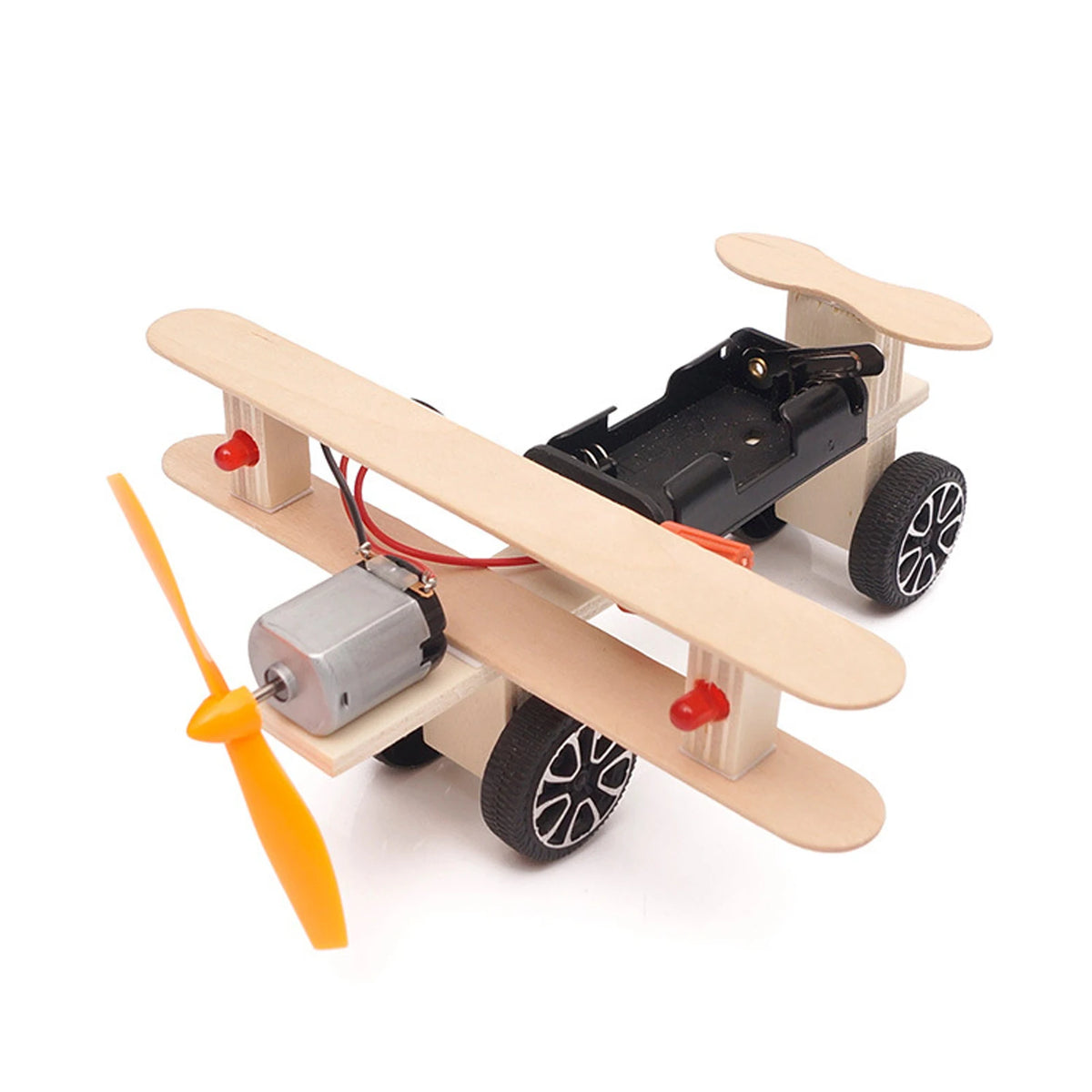 DIY Kit Plane Car Science Experiment Kids Electronic Education STEM Physics Toys Technology Inventions Project Children