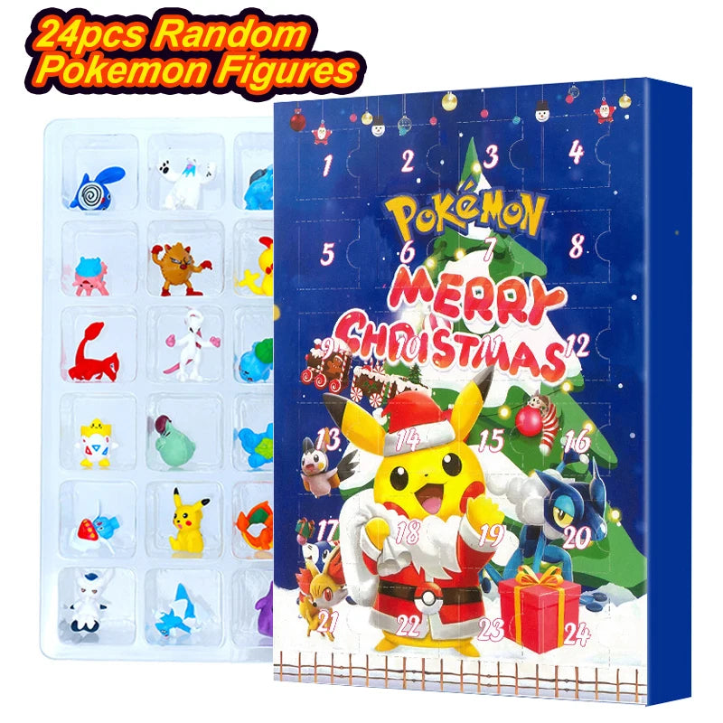 Pokémon Mini Figure Advent Calendar Gift Box – 24 Character Toys