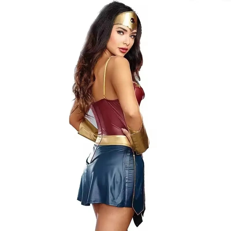 Film Wonder Woman Cosplay Uniforme Jupe Halloween Fête Justice Wonder Fantasia Déguisement League Super-Héros Superwomen Costume