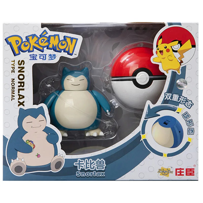 Genuine Pokemon Anime Figure Pikachu Gengar Charizard Gyarados Mew Dragonite Pet Collect Model Doll Transformation Toy Gifts
