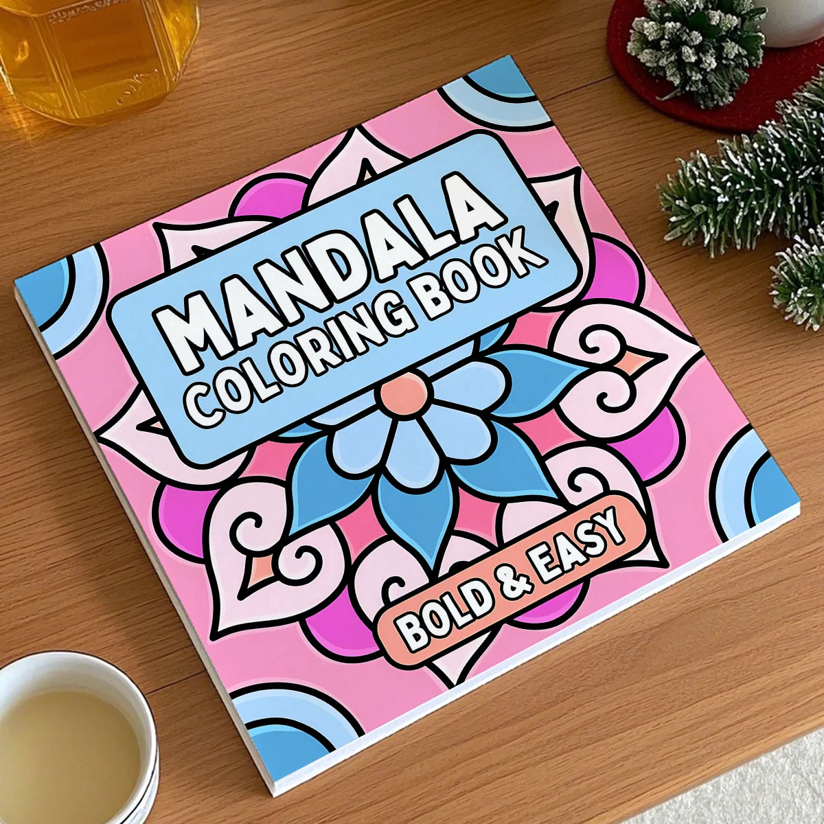 Deluxe Mandala Coloring Book for Adult Relieve Stress Kill Time DIY Painting Drawing Book Painting Kids Educational Toys