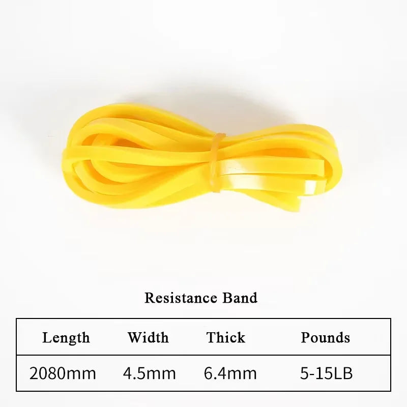 1pc Stackable Heavy Tension TPE Resistance Band Set - Anti-Snap for Home Gym Muscle Strength & Body Stretching Yoga Gym
