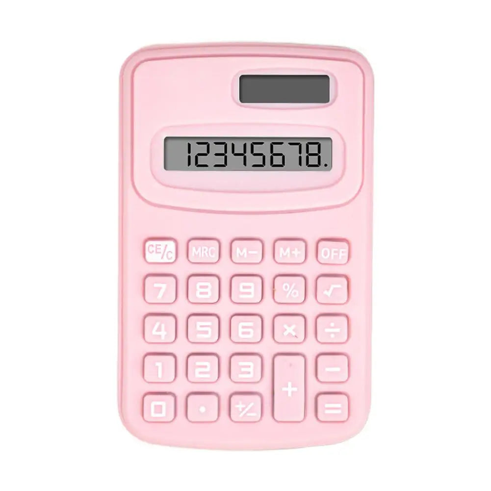 Small Solar Calculator Portable Calculator Cute 8 Digits LCD Electronic Home Office Calculator For Kid Primary School Calculator