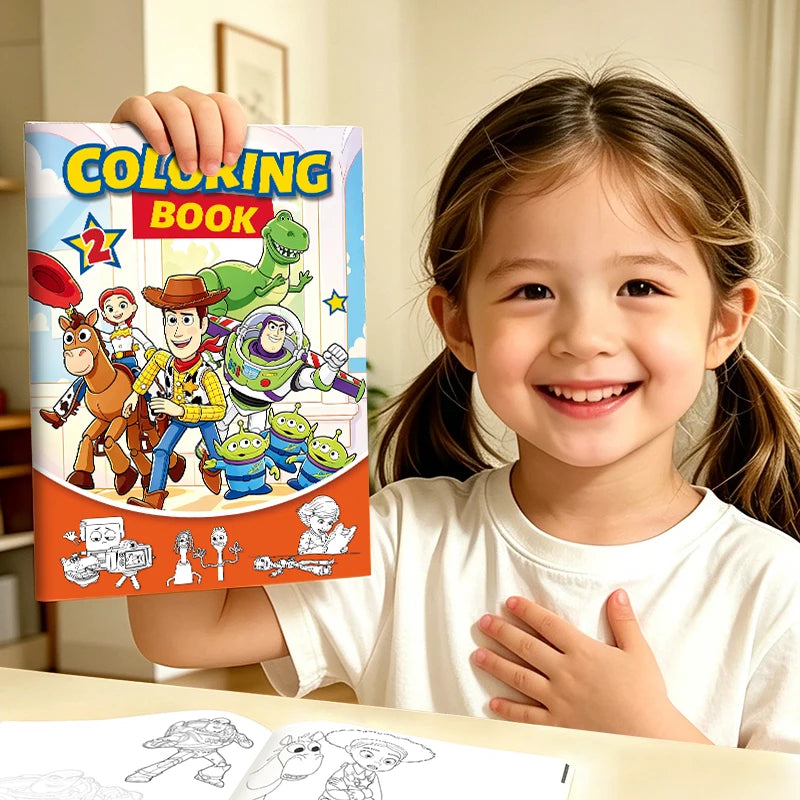 Toy Story 5 Coloring Book Woody Buzz Lightyear Jessie Alien Lilypad Cartoon Drawing Picture Activity Book Painting Pages Gift