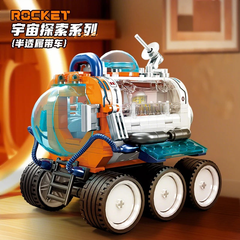 Space Series Building Blocks Rocket Model with Astronaut & Base Vehicle STEM Educational Toys for Kids Boys Girls Christmas Birt