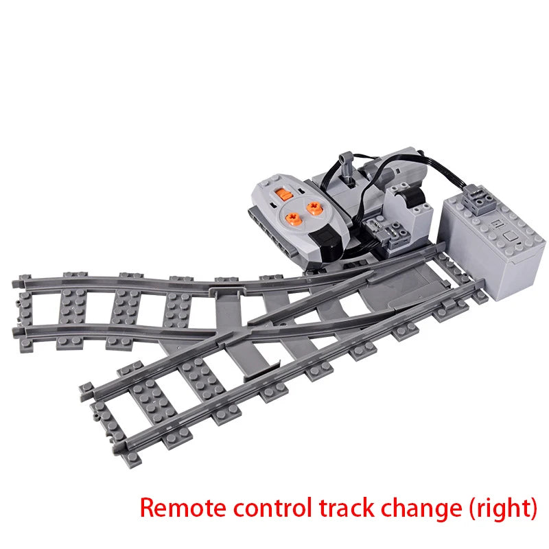 MOC Train Tunnel Exit Entrance Model Set City Train Container Oil Tank Kits Mountain Railway Track Traffic Lights Leduo Block