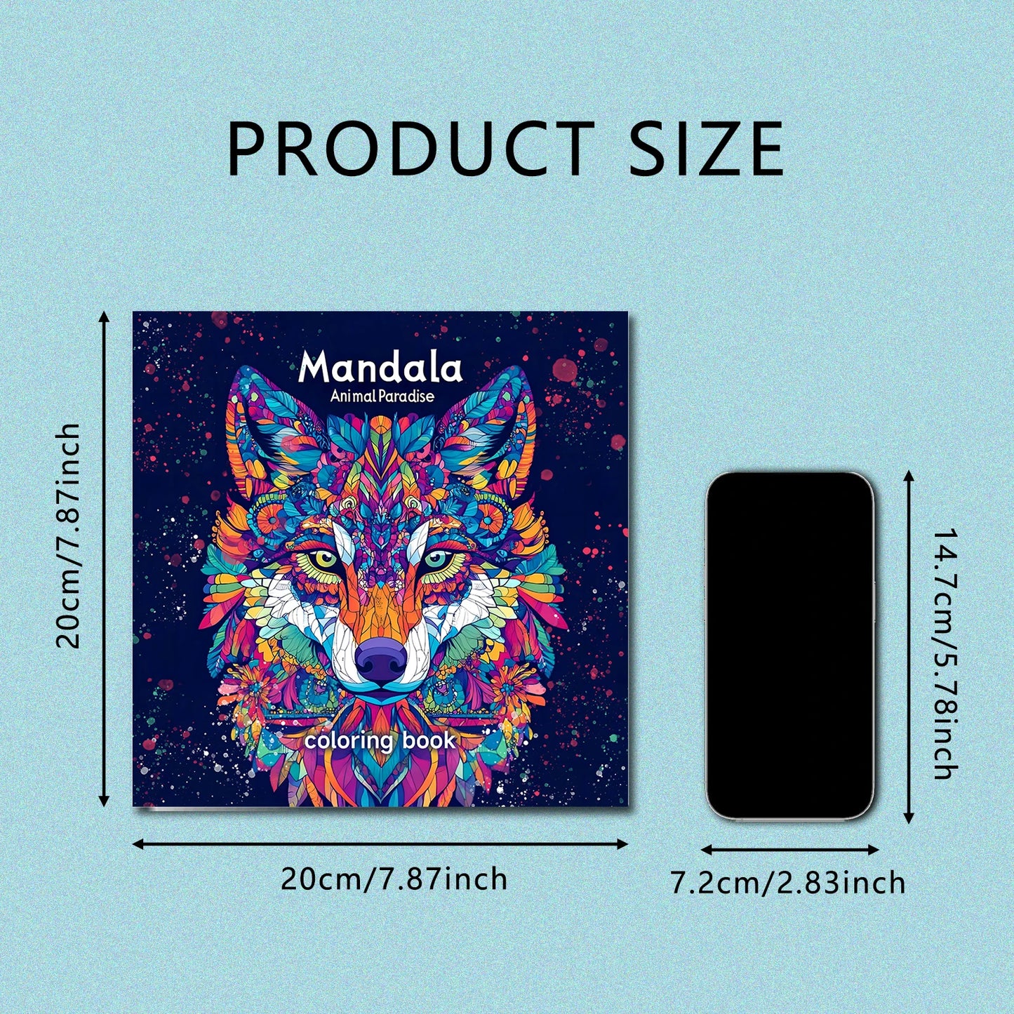 Mandala Animal Paradise Art Coloring Book 24 Page Gift For Birthday Party Relieve Stress Kill Time Graffiti Painting Drawing
