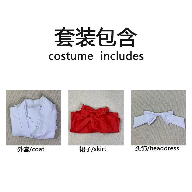 Iori Utahime Cosplay Costume Girls Kimono Suits Woman Tops Dress Halloween Party Iori Utahime Outfits Headwear for Comic Con
