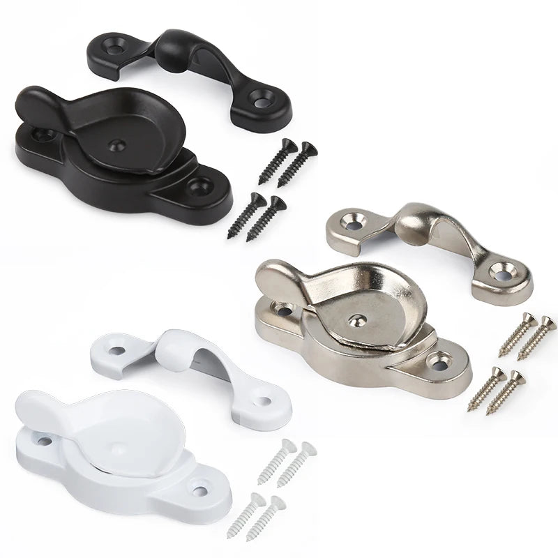 Security Window Sash Lock Child Safety Anti-Rust Design for Home Apartment Office Indoor Outdoor Use