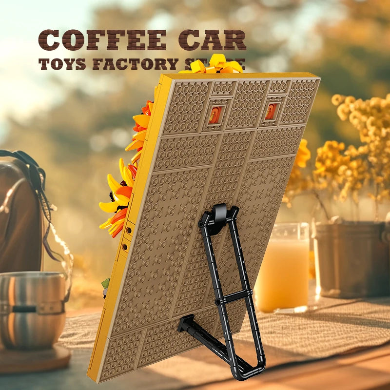 Sunflower Brick Art Frame Kit Bouquet DIY Toys NEW Decoration 3D Picture Building Blocks Flowers DIY Girl Friend Christmas Gifts