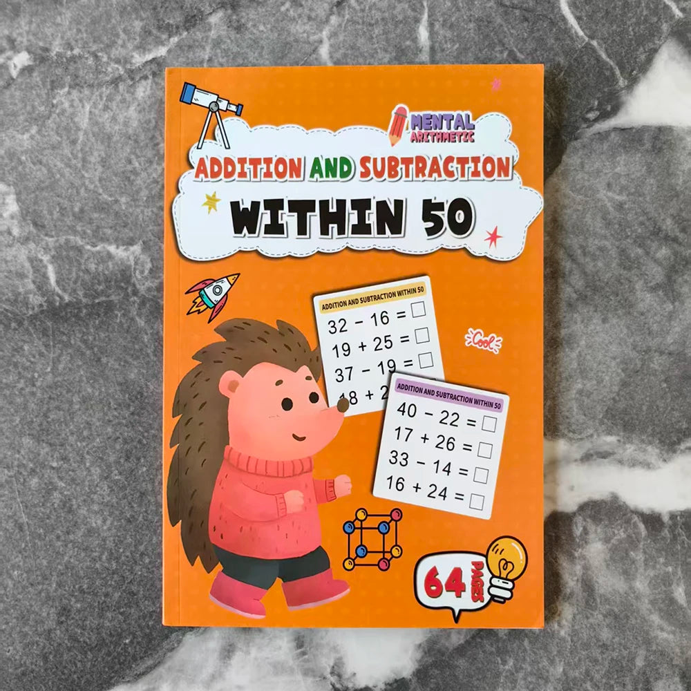 Children's Math Exercise Book, Math Improvement Tool: Addition and Subtraction Within 100, Ideal Math Education Workbook, Back-To-School Gift, Christmas Giveaway