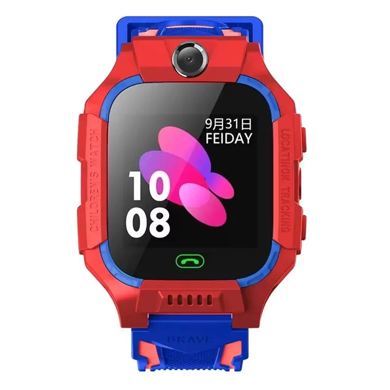 Lenovo 5G Kids Smart Watch 8K HD Camera SOS GPS Location Sim Card Call Waterproof Child SmartWatch for Boys Girls iOS Android
