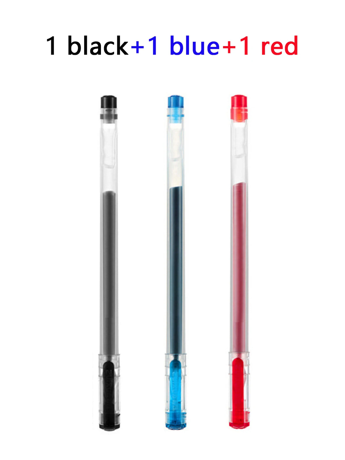 3/10pcs/mix Diamond Tip Gel Pen,0.38mm Large-capacity Black/Blue/Red Ink Exam Signing Writing School Office Supplie Stationery