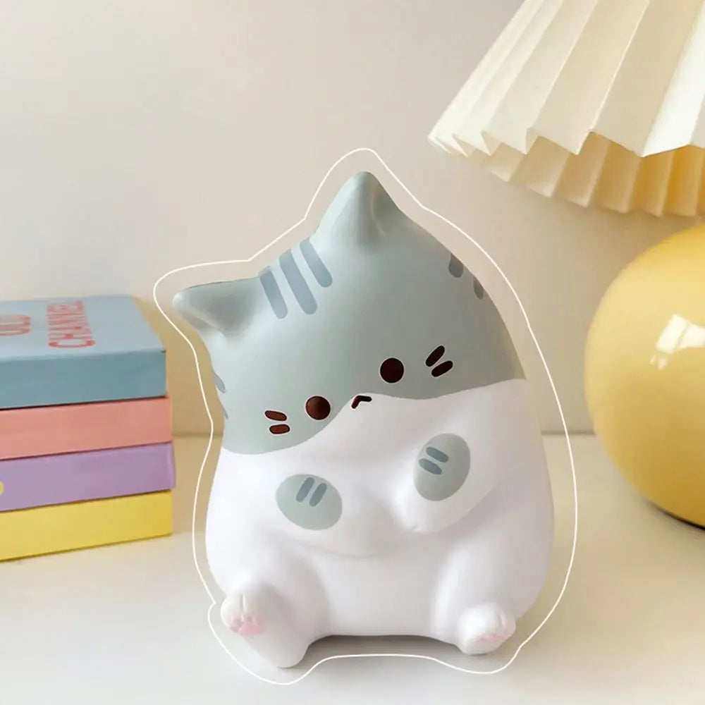 Cat Stress Relief Squishy Toy PU Slow Rising Squeeze Toys Antistress Ball Cartoon Table Ornaments Squishy Stress Reliever Toys