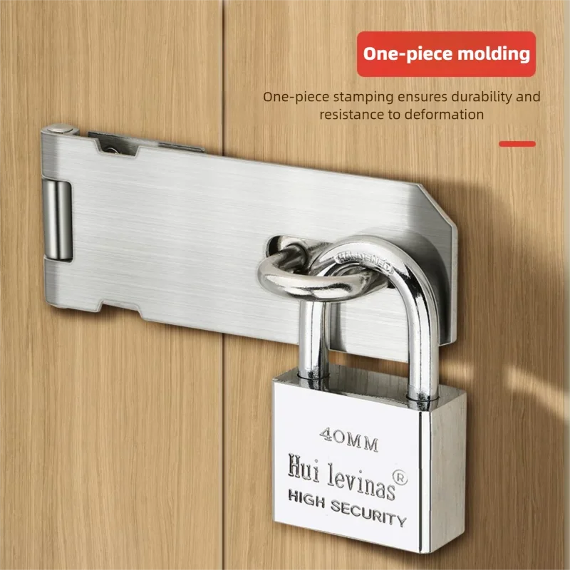 Keyed-Alike Padlock - Waterproof Rustproof Anti-Pry Lock, Long Shackle Padlock for Home, Dorm & Gate Security