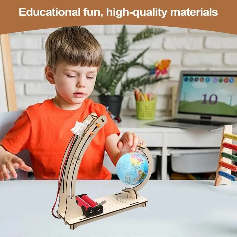 STEM Science Experiment Kit Earth Day Night Cycle Simulation DIY Model Kids Age 8-12 School Project Educational Toy Gift