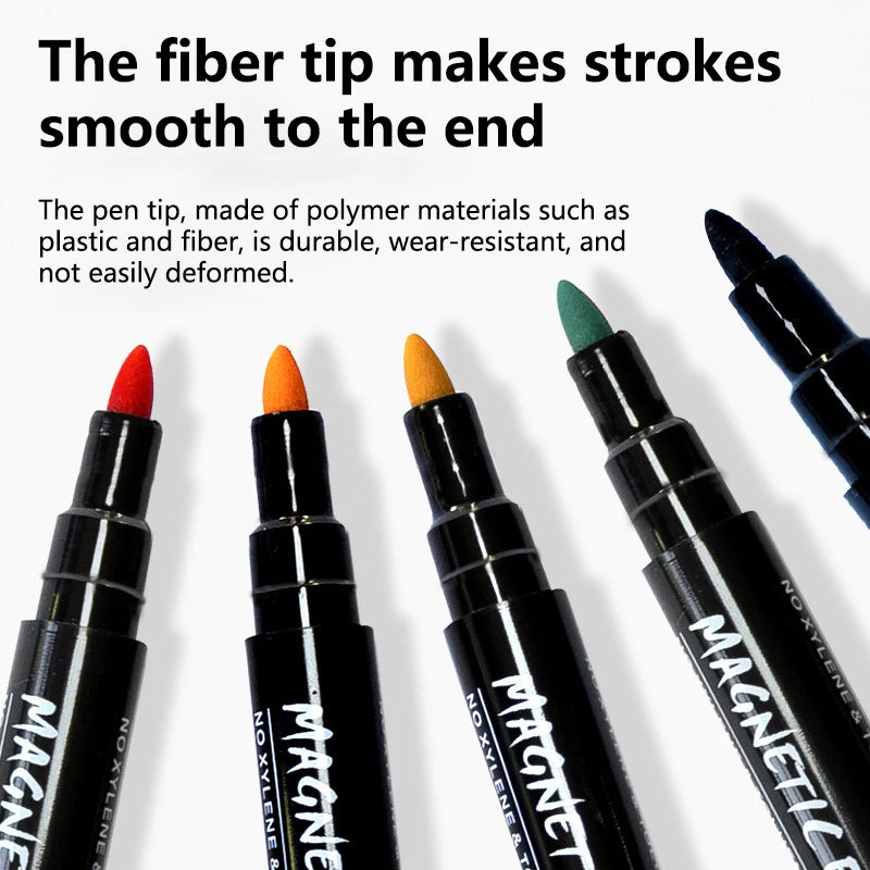 12 Color Magnetic Dry Erase Markers Whiteboard Markers with Eraser Magnetic Whiteboard Markers for School Children Teacher Gift