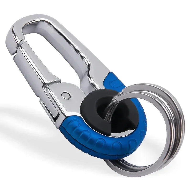 Keychain Buckle for Men Stainless Steel Key Ring Key Chain Hook Outdoor Carabiner Climbing Keyfob Accessories
