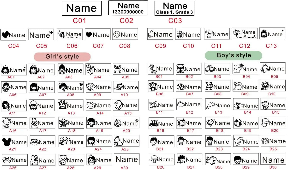 Customized Arabic Hebrew Name Stamp Waterproof Seal Custom Teacher Signature Student Child Cloth Ink Stamp Selfing-inking Stamp