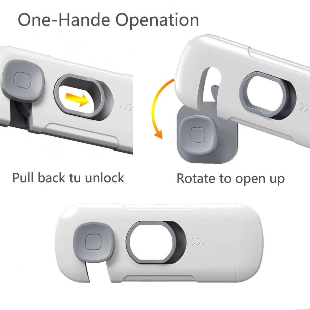 Child Safety Cabinet Lock Security Protection Home Refrigerator Safety Buckle Baby Anti-Pinch Hand Drawer Door Locks