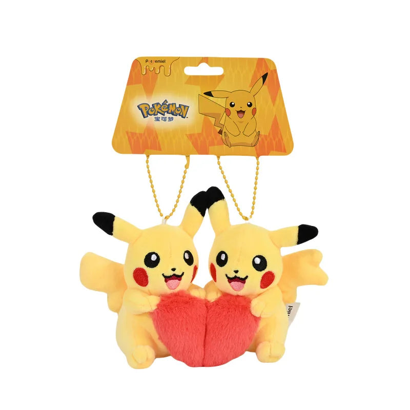 Pokemon Gengar Jigglypuff Bulbasaur Plush Stuffed Toy Mimikyu Mew Togepi Kawaii Keychain Backpack Pendant Keyring Birthday Gifts