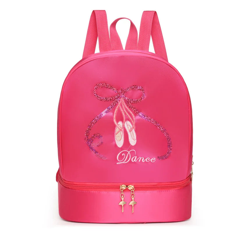 Childrens Shoulder Bag Dance Backpack Latin and Ballet Schoolbag Girl Princess Dance Bag Independent Shoe Warehouse Water Proof