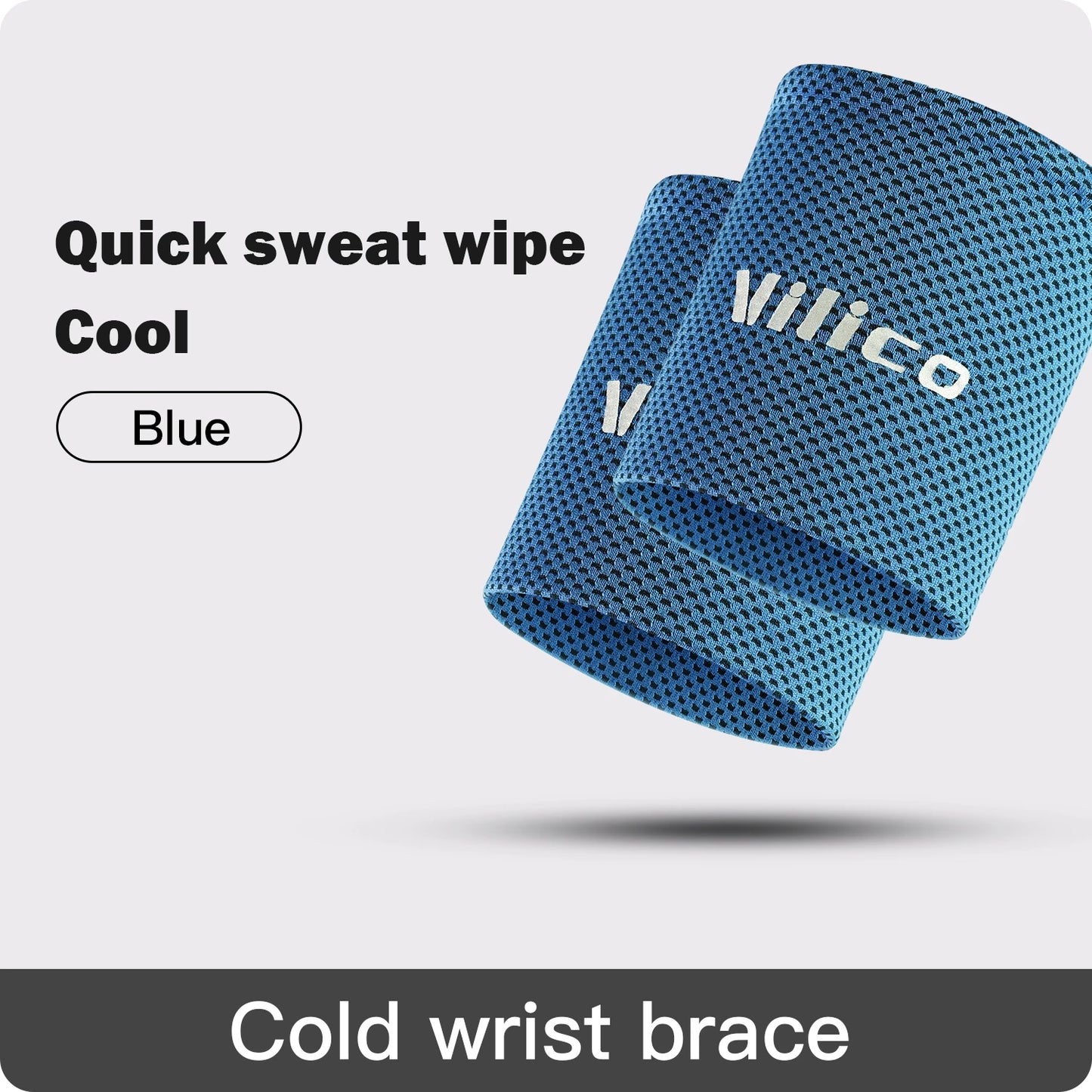 1/2 PC Summer Ice Cooling Wrist Sweatband Sport Wristband Volleyball Gym Wrist Brace Support Sweat Band Towel Wrist Protect