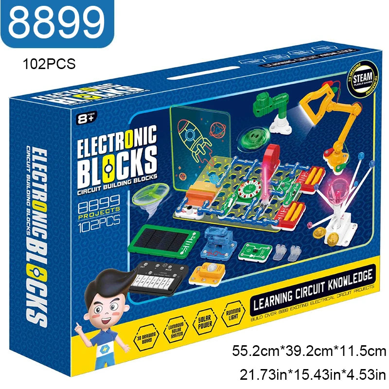 STEM Education Building Block Toy Set for Boys - Electronic Science Experiment Physics Technology New Model