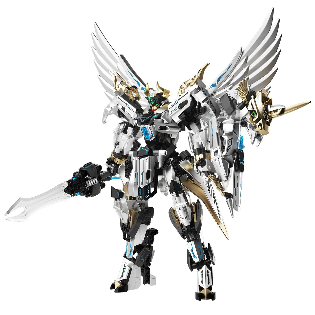 JAKI Mecha Pegasus Building Blocks 2-in-1 Transforming Robot Model DIY Assembly STEM Toy Desktop Decor Gift Boys Kids Adults