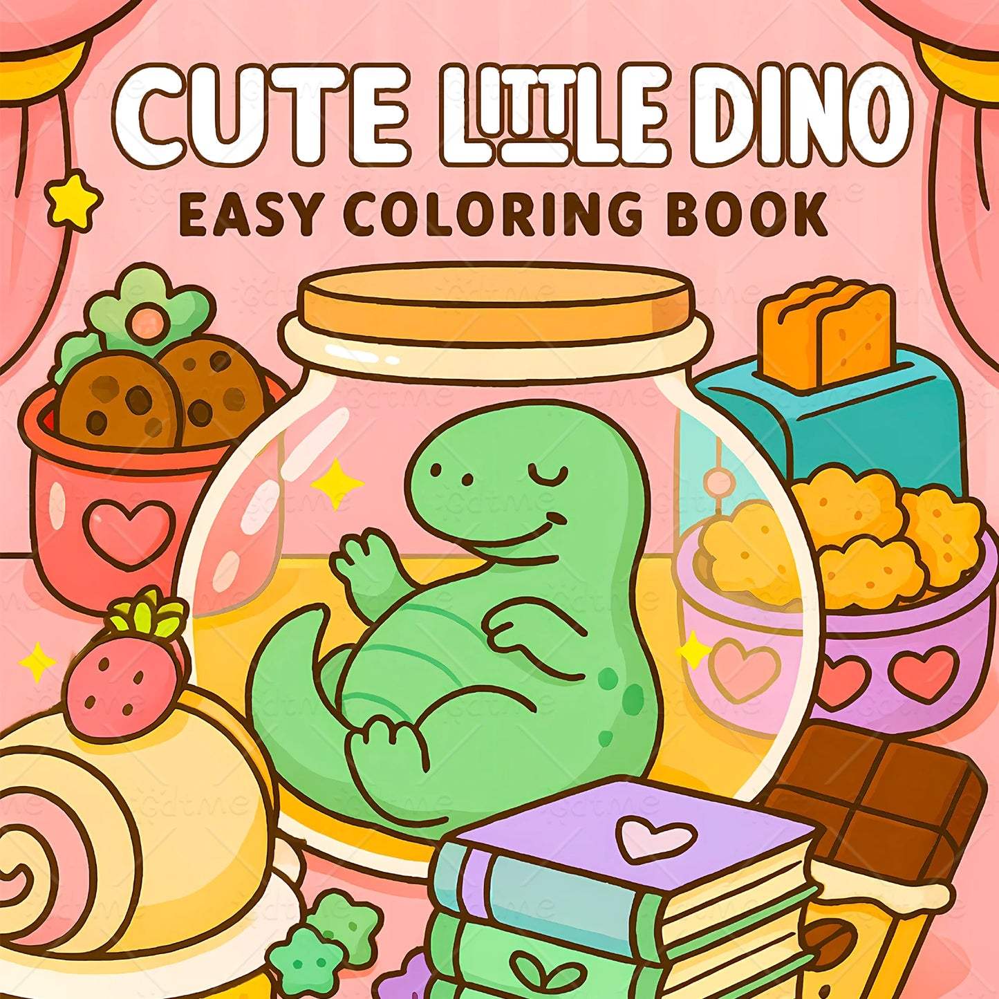 TINY DRAGON'S DAY COZY AND CUTE Coloring Book for Adult Relieve Stress Kill Time DIY Painting Drawing Book Kids Educational Toys