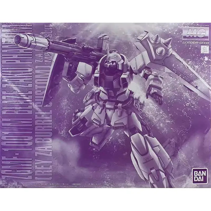 Bandai Gundam Model Kit MG Blaze Zaku Warrior Slash Zaku Warrior Mechanism Live Concert Anime Figure Gunpla Action Figures Toys
