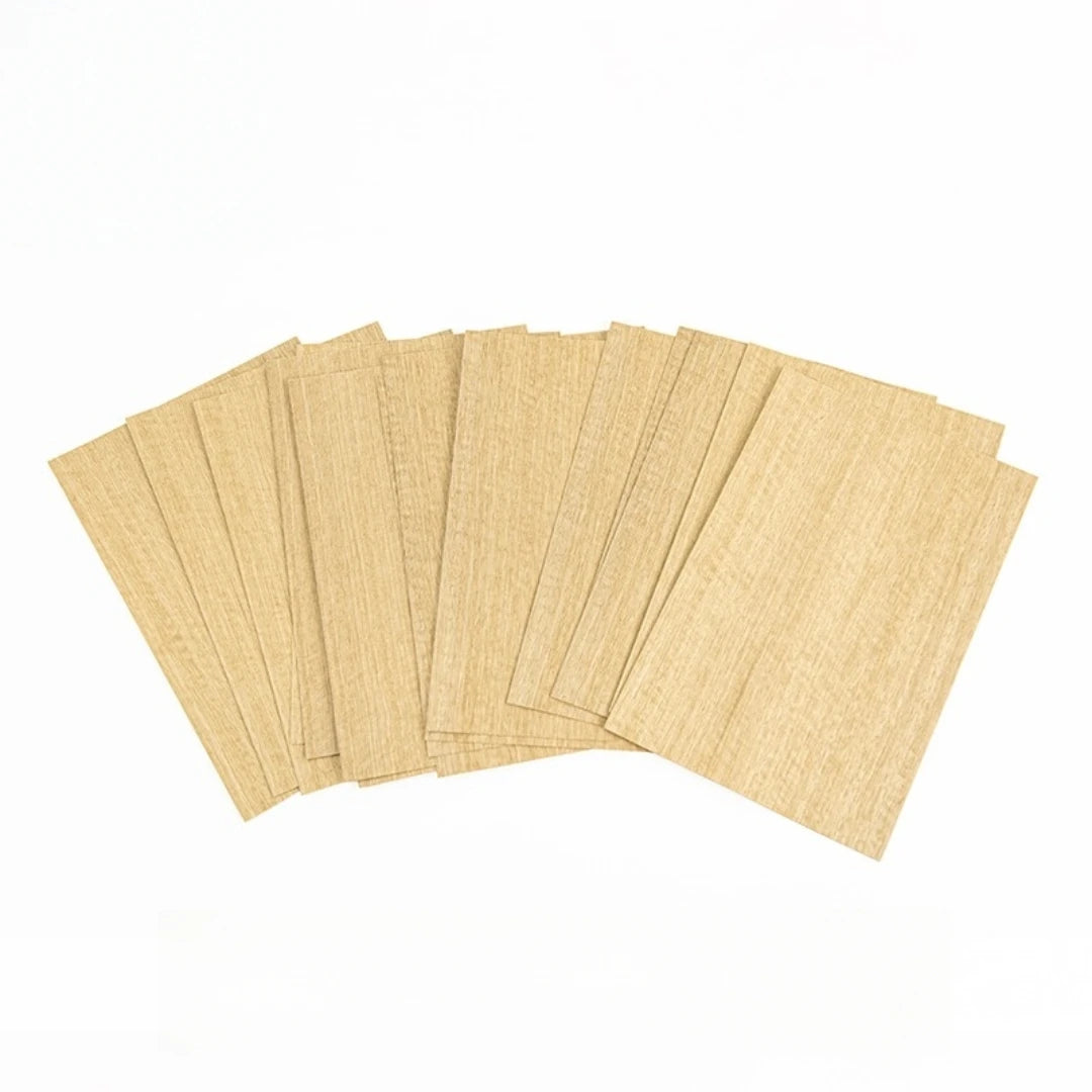 5Pcs Natural Limba Wood Veneer For Table Tennis Blade Model Material Inlay Art Handcraft DIY Decorative Projects