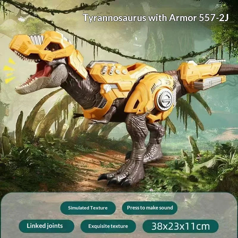 Super Big Simulated RC Dinosaur Figurine Built-in Spray Sound Light Effects Electric Mechanical Model Exquisite Hobby Collection