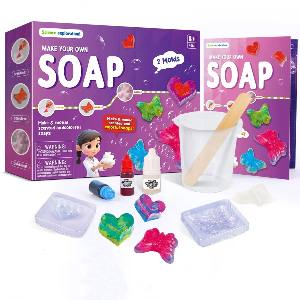 9 SET Science Experiment Kit Magic Science TOY Handmade DIY Soap Puzzle STEM TOYS for Kids Funny Science Experiment Explore Gift
