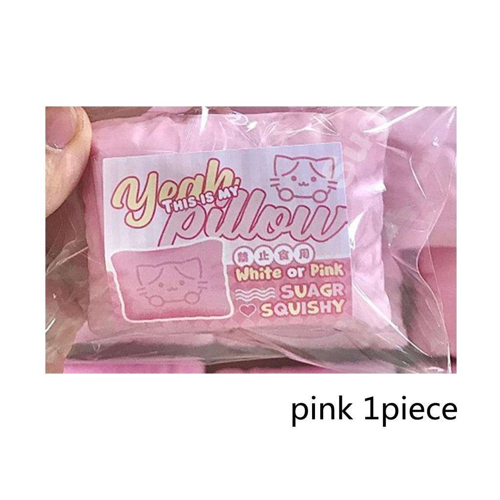 Cute Cat Pillow Squishy Slow Rising ASMR Sensory Fidget Toy Stress Relief for Anxiety ADHD Autism Squeeze Toys for Kids Adults