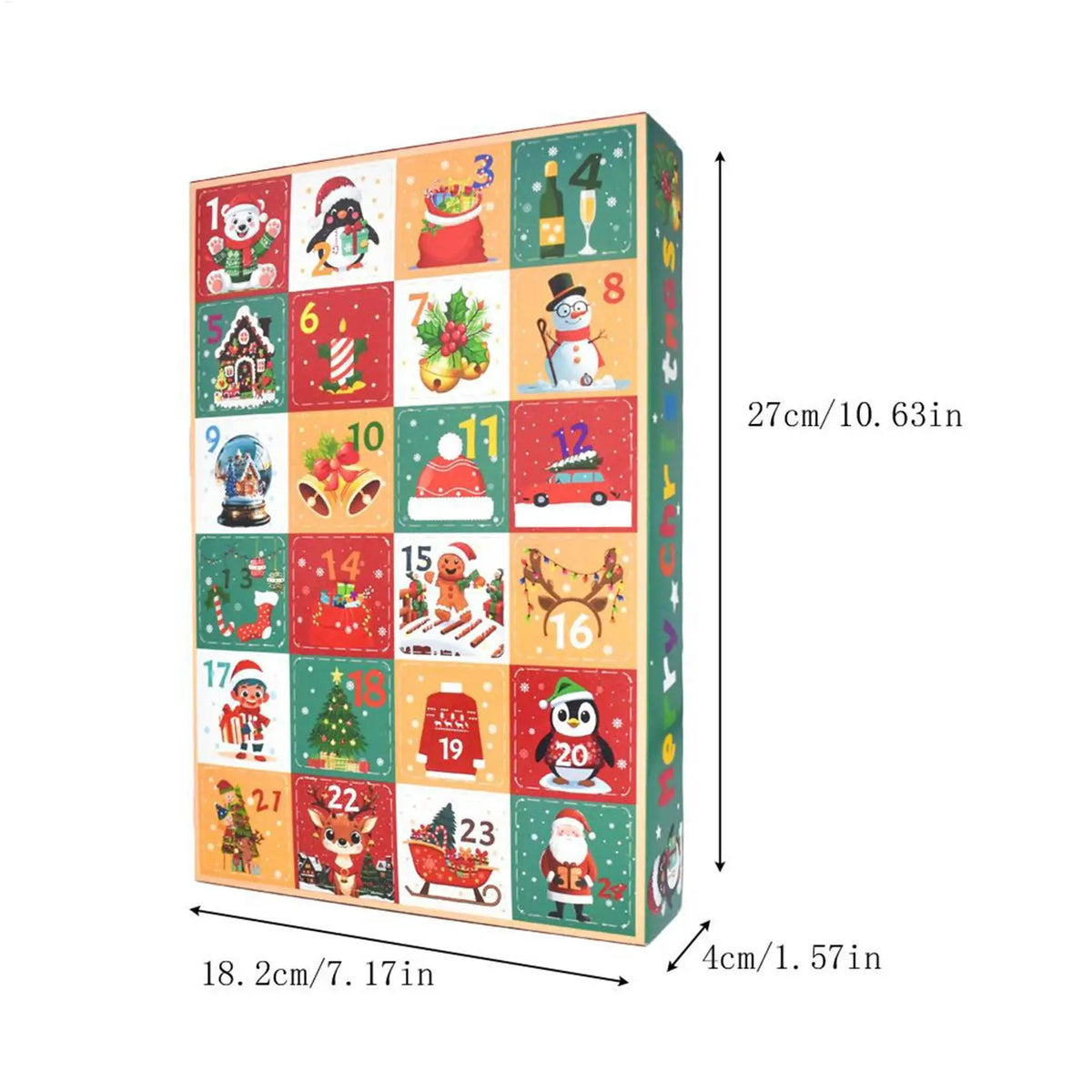 5pcs 24 Days Christmas Advent Calendar Countdown To Christmas Calendar Decoration Empty Boxes Refillable Advent Xmas Gift 2025