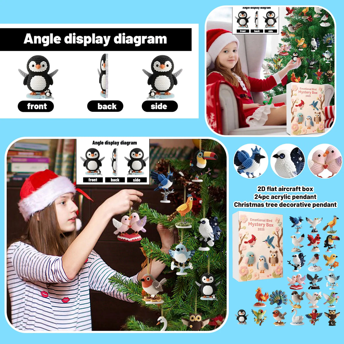 Emotional Bird Mystery Box Advent Calendar – 24 Days of Blind Box Surprises