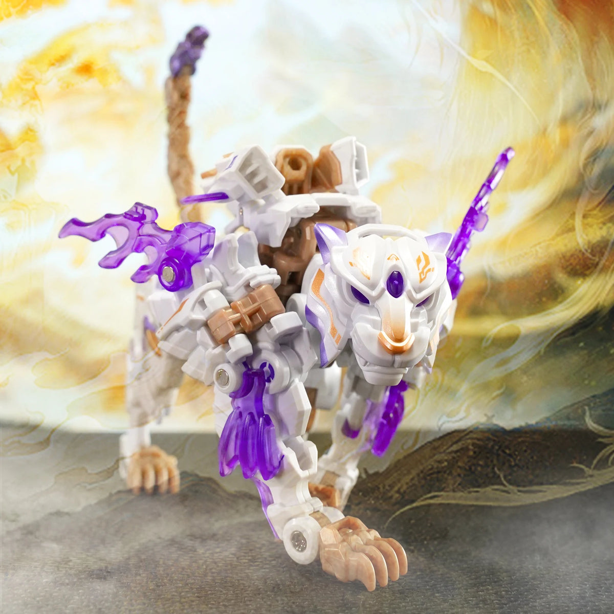 52TOYS INFINITYBOX IB-03 BAIHU Tiger Deformation Robot, Converting in Mecha and Cube, Action Figure, Collectible Gift