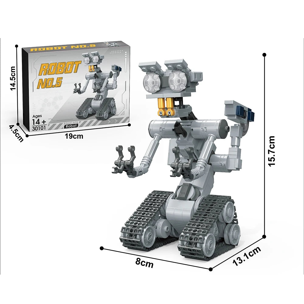 Gobricks MOC Robot Model Building Blocks Set Mechanical Bricks DIY Kit Educational STEM Toy for Adults Collectors Perfect Gift
