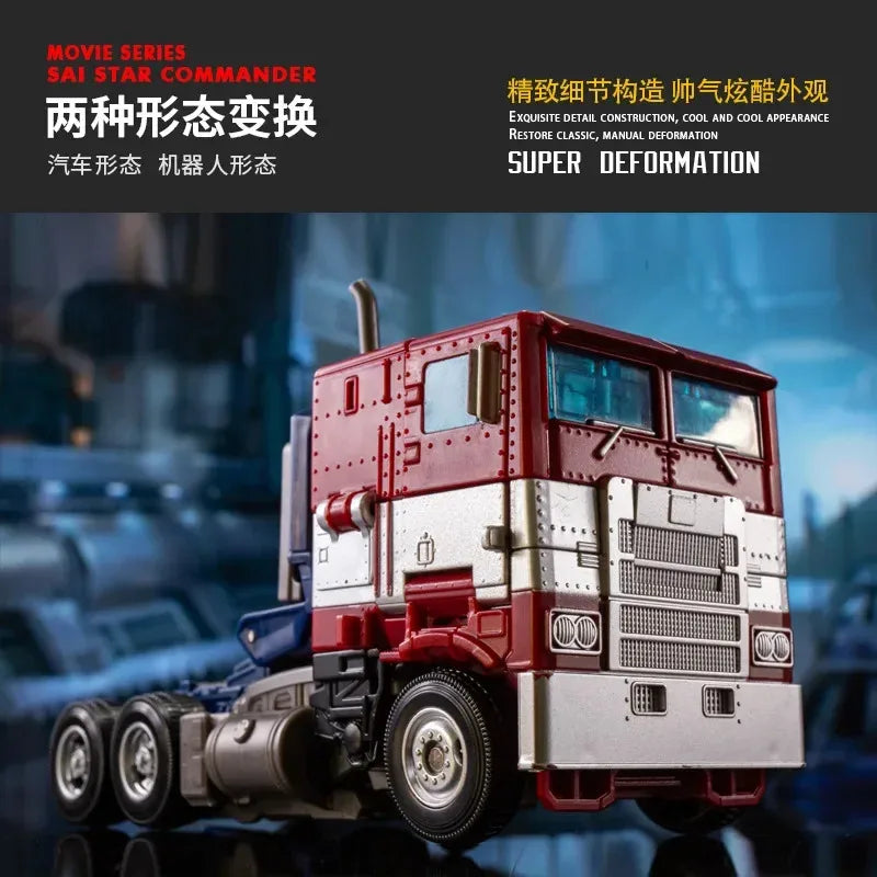 2026 NEW HOT Transformation Toys Robot Car Alloy commander Optimus Prime Action Figure Movie Series Children Birthday Gift